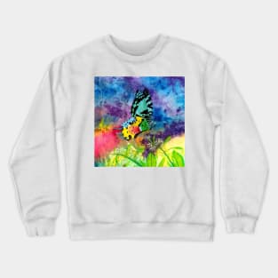 Madagascar Splash Cropped Crewneck Sweatshirt